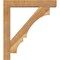 Ekena Millwork Balboa Block Rough Sawn Bracket w/ Offset Brace, Western Red Cedar, 6"W x 32"D x 36"H BKT0604X32X36BOA05RWR - alternate 3